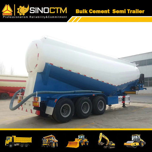 Three Axles 40 CBM Bulk Cement Semi-Trailer