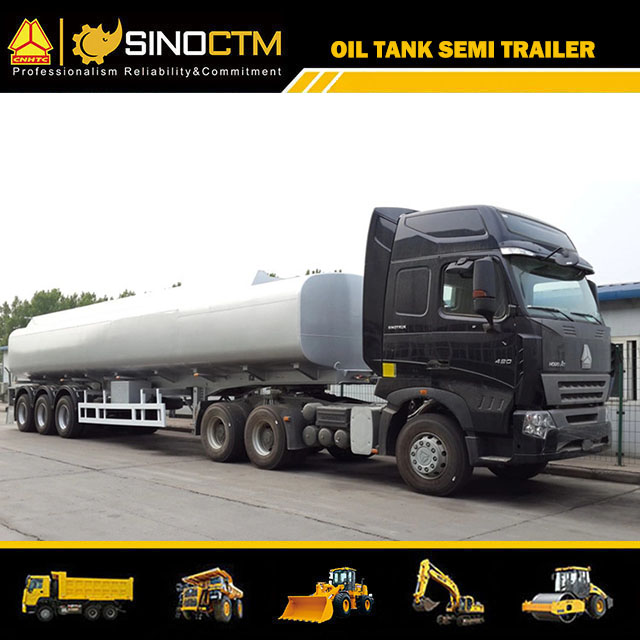 Three Axles 45CBM Oil Tanker Semi-Trailer