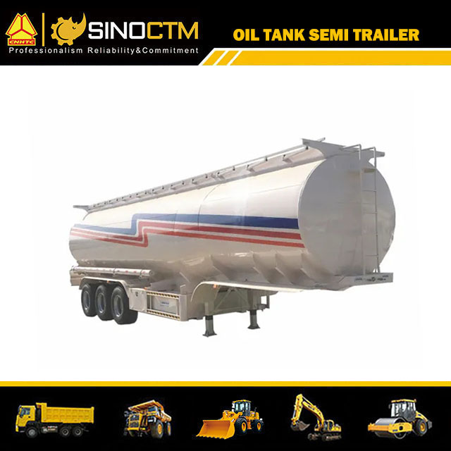 Three Axles 45CBM Oil Tanker Semi-Trailer