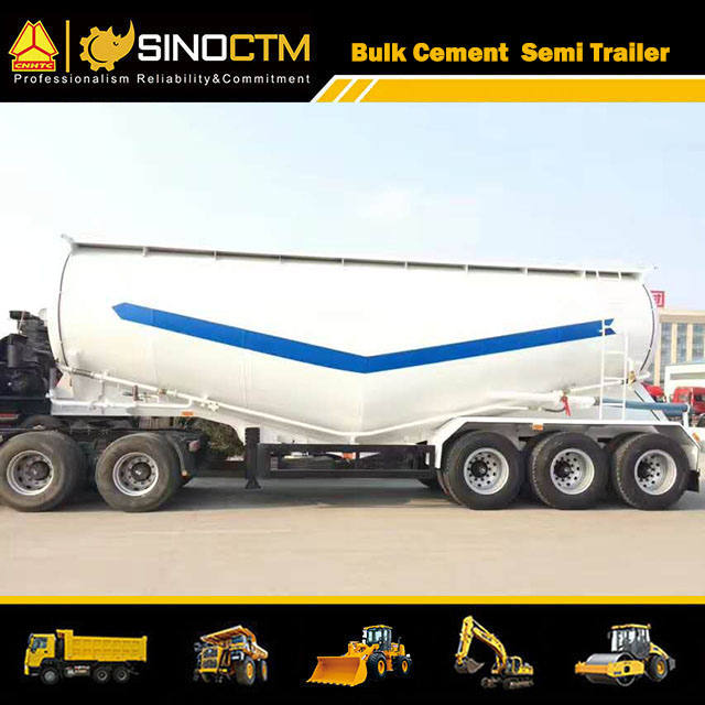 Three Axles 60 CBM Bulk Cement Semi-Trailer