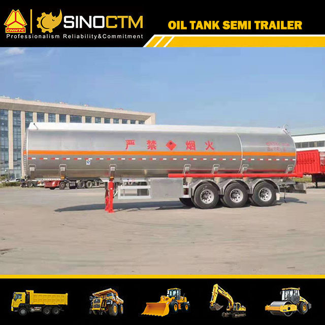 Three Axles 50CBM Cooking Oil Tanker 