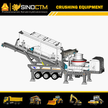 Tyre Wheel Mobile Sand Making Plant 