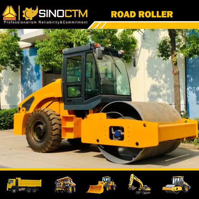 JM608 SINGLE DRUM VIBRATORY ROLLER 8T