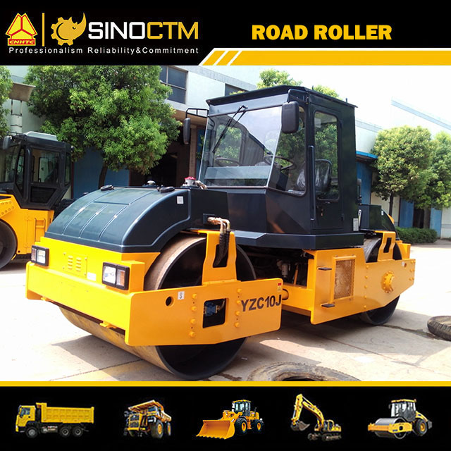 YZC10 DOUBLE DRUM VIBRATORY ROLLER 10T