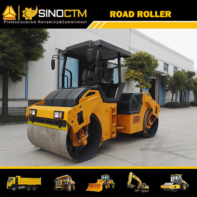 JM810H FULL HYDRAULIC DOUBLE DRUM VIBRATORY ROLLER 10T