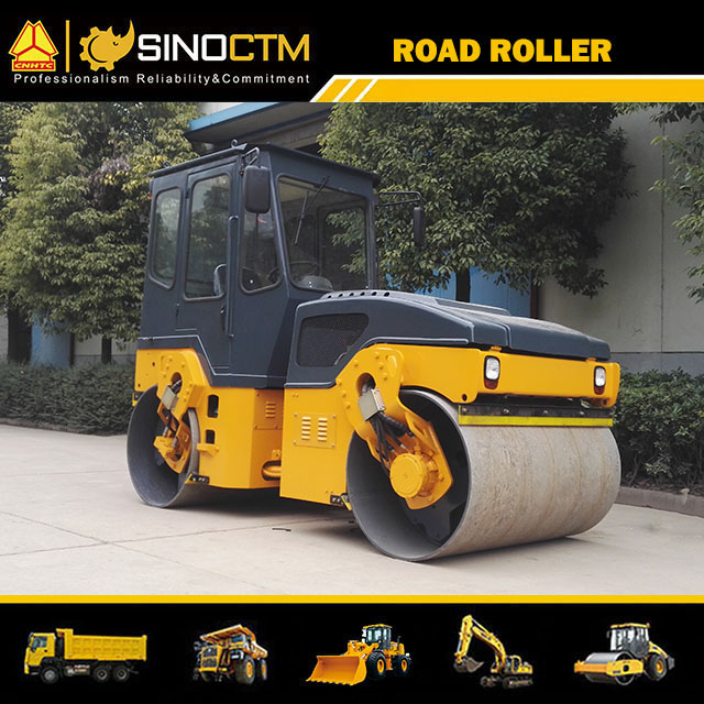 JM806H FULL HYDRAULIC DOUBLE DRUM VIBRATORY ROLLER 6T