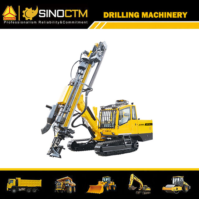 JK730 Crawler Mounted automatic rod exchange DTH Drilling Rig