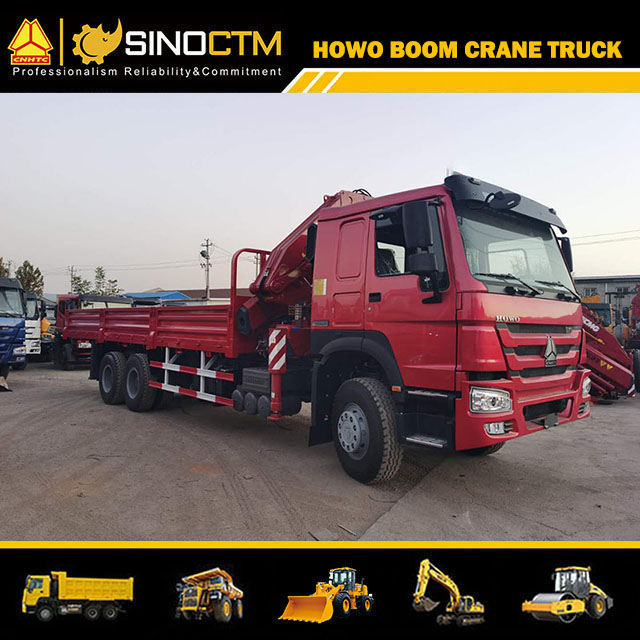 SINOTRUK HOWO 6x4 Boom Truck 8T Crane