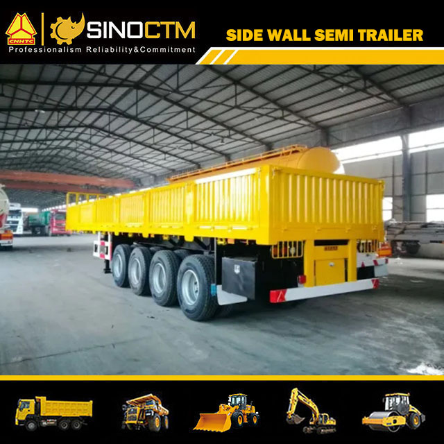 Four Axle Sidewall Semi-Trailer