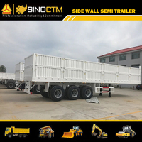 Three Axle Bulk Cargo Semi Trailer for Goods Transport