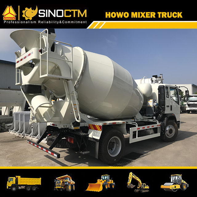 SINOTRUK HOWO Light Concrete Mixer Truck 5m Cbm