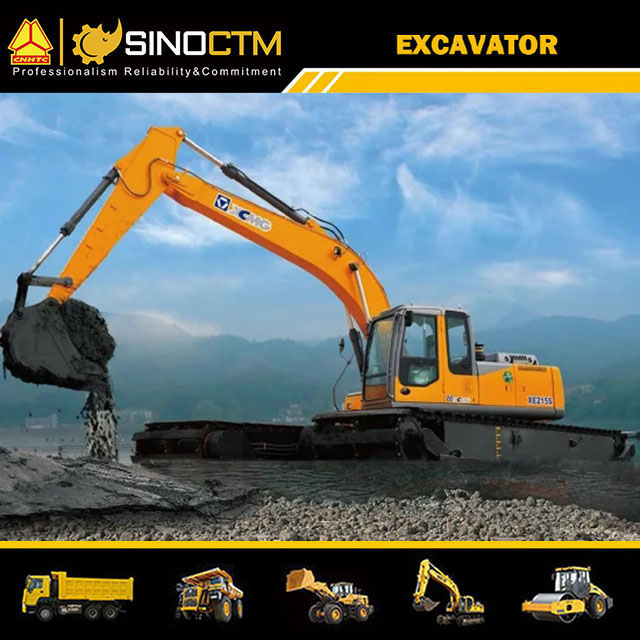 XCMG XE215S Amphibious Excavator 