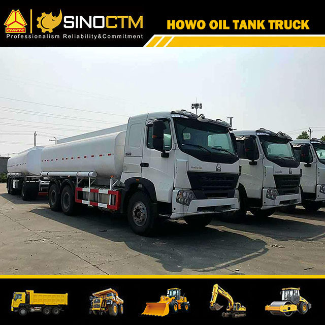 SINOTRUK HOWO-A7 6X4 Fuel Tank Truck and Oil Tank Full Trailer