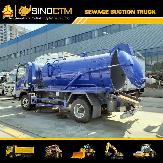 SINOTRUK HOWO Light Sewage Suction Garbage Truck 5CBM