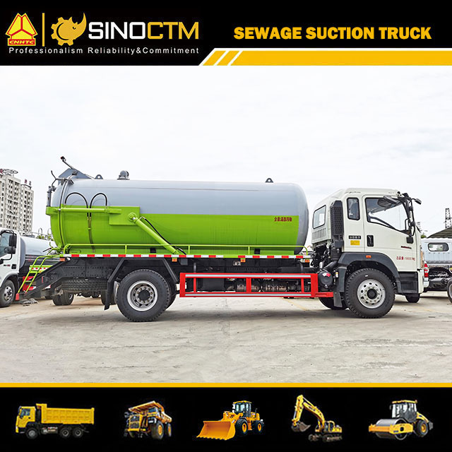 SINOTRUK HOWO Light Sewage Suction Garbage Truc 8CBM