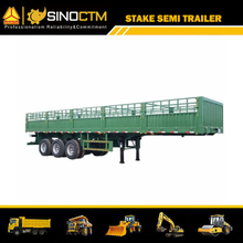 Three Axle Stake Semi Trailer With Container Lock