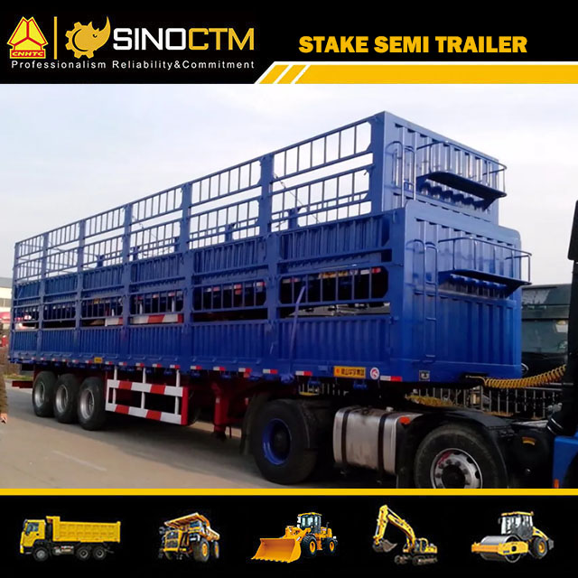 Three Axle Stake semi trailer 50T