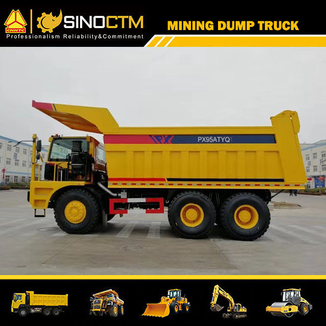 Tri Axle Manual Mining Dump Truck