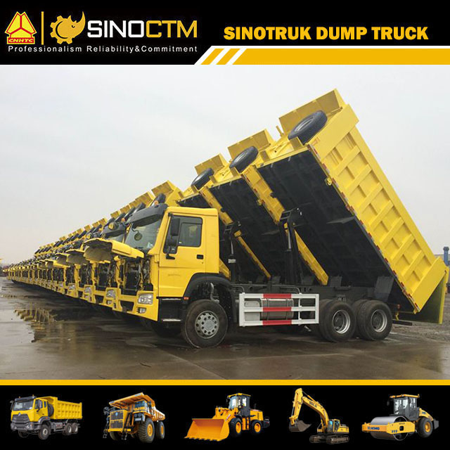 Tri Axle Simple Construction Dump Truck