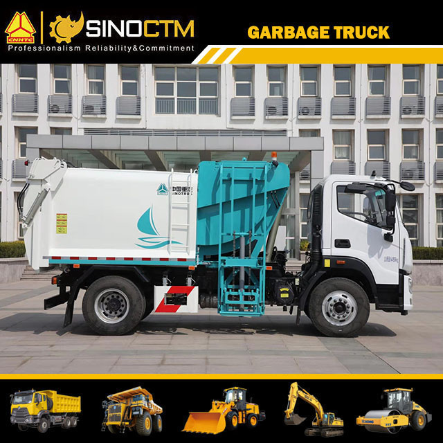 Long Range Metal Fuel Tank Truck For Garbage