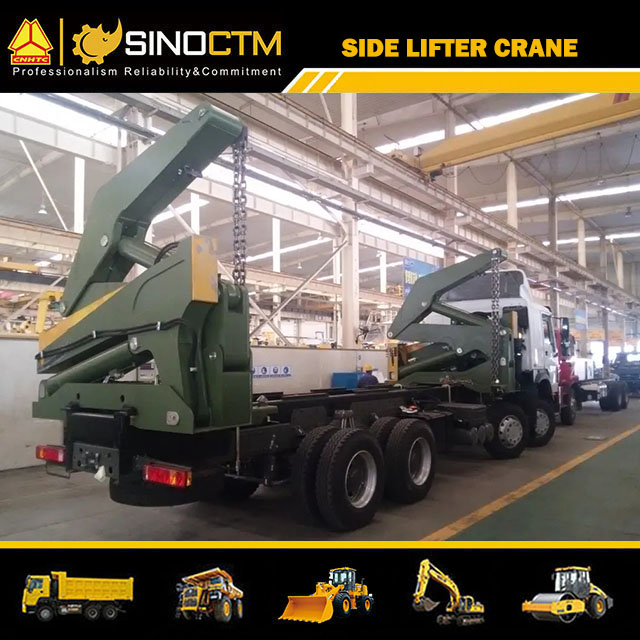 SINOTRUK HOWO 8x4 Vehicle Side-lifter Crane Truck