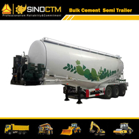 Three Axles 45 CBM Bulk Cement Semi-Trailer