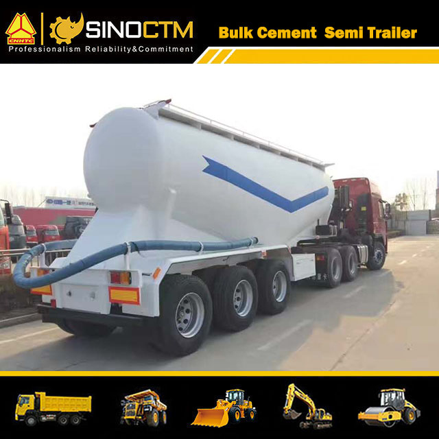 Three Axles 50 CBM Bulk Cement Semi-Trailer