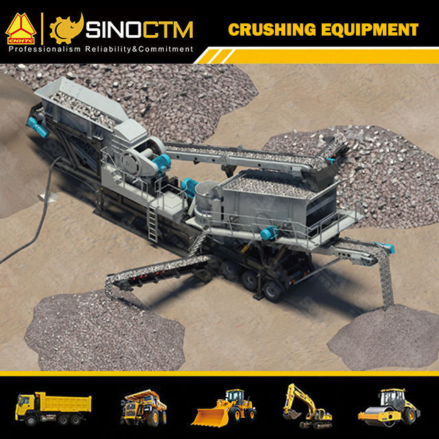 Tye Wheel Mobile Impact Crushing Screening Plant 