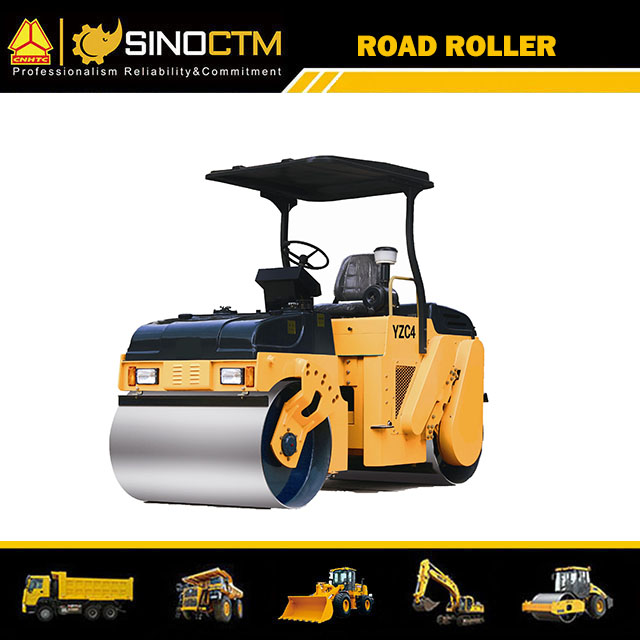 YZC4 DOUBLE DRUM VIBRATORY ROLLER 4T