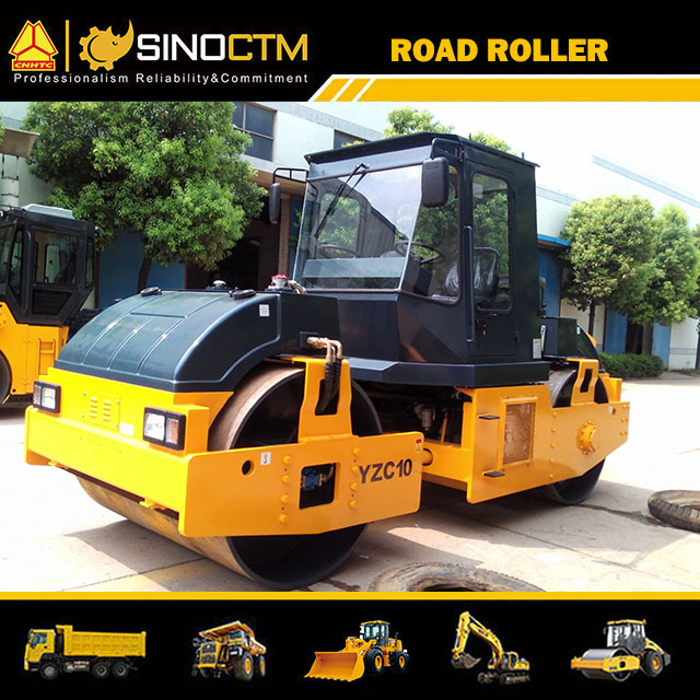 YZC10 DOUBLE DRUM VIBRATORY ROLLER 10T