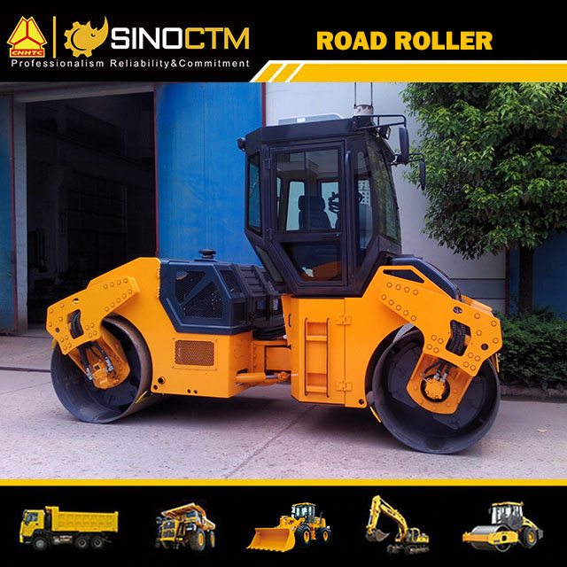 JM810H FULL HYDRAULIC DOUBLE DRUM VIBRATORY ROLLER 10T