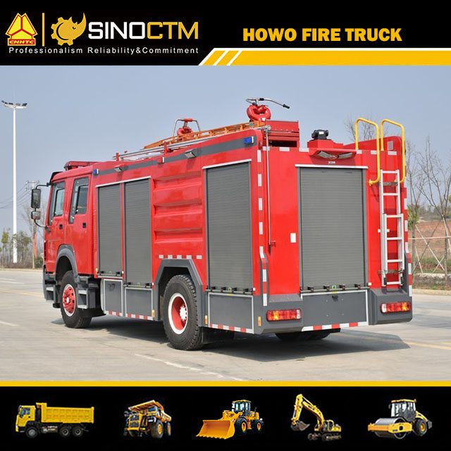 HOWO 4X2 Water fire Truck 8000L