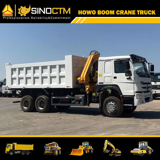 SINOTRUK HOWO 6X4 Dump Truck Crane 5T