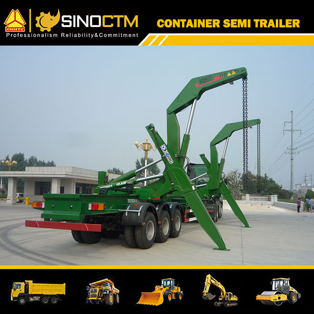 Three Axle Side Lifter Crane Semi-Trailer without Engine