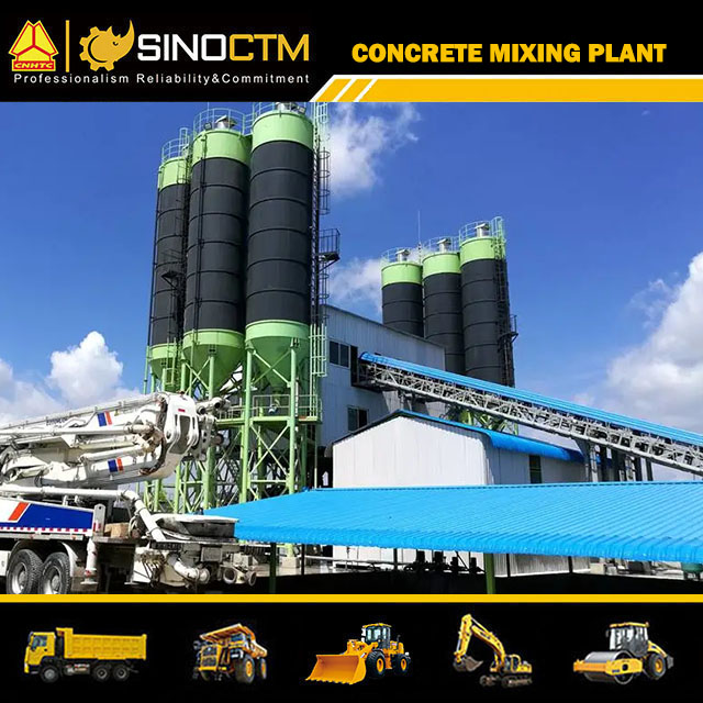 Concrete mixing plant HZS180