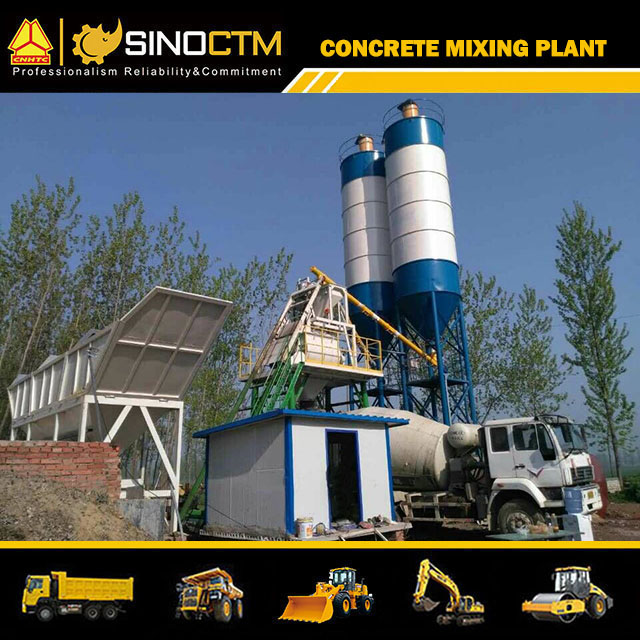 Concrete mixing plant HZS35