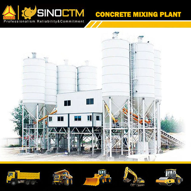 Concrete mixing plant HZS120