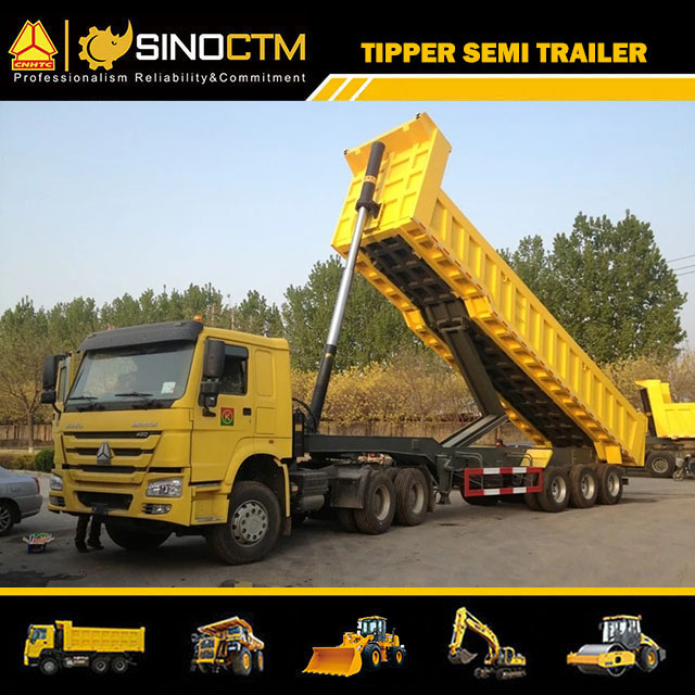 Three Axle Dump Semi-Trailer 40Ton