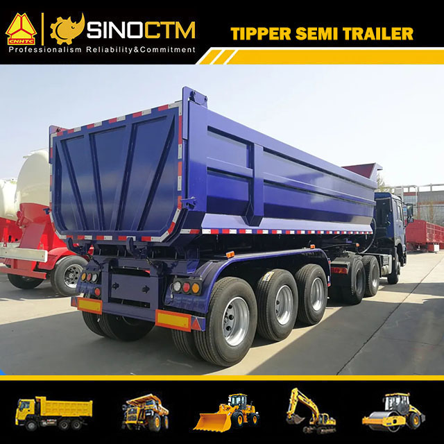 Three Axle U Shape Tipper Semi-Trailer