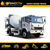 SINOTRUK HOWO Light Concrete Mixer Truck 5m Cbm