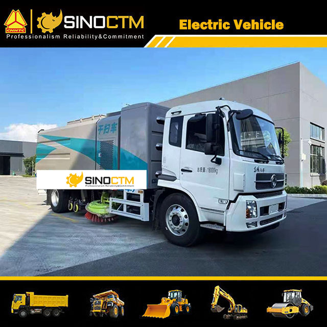 DONGFENG Electric Vacuum Sweeper Truck 8CBM