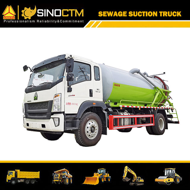 SINOTRUK HOWO Light Sewage Suction Garbage Truc 8CBM