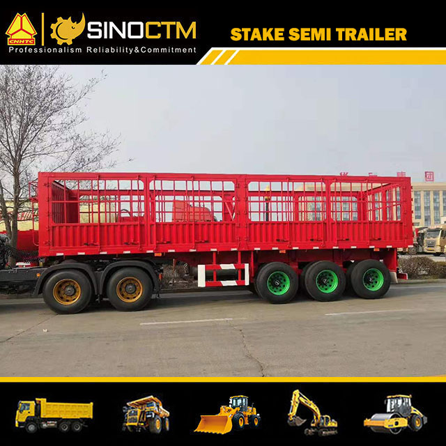 Three Axle Stake semi trailer 50T