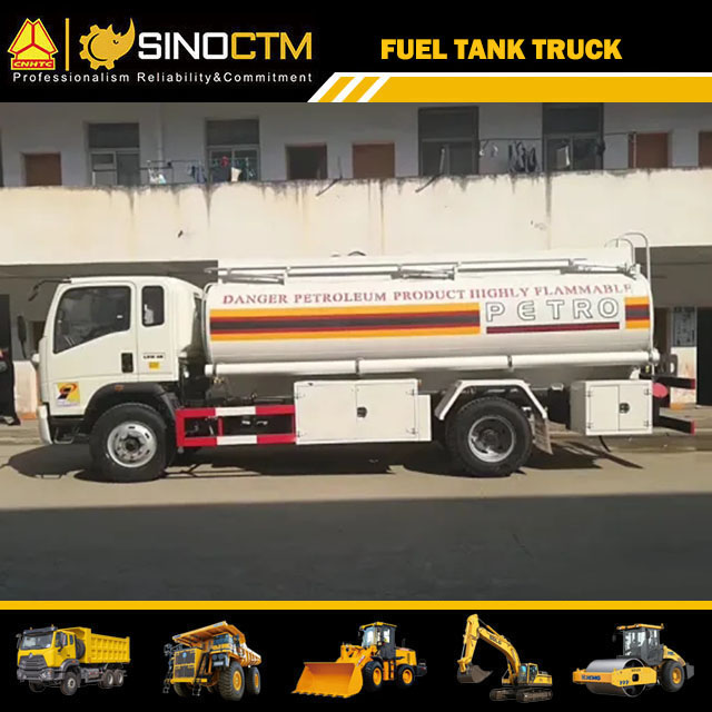 Low Profile Hydraulic Fuel Tank Truck For Transportation