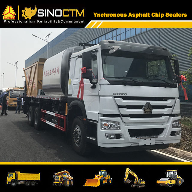 HOWO Truck-Mounted Synchronous Asphalt Chip Sealers