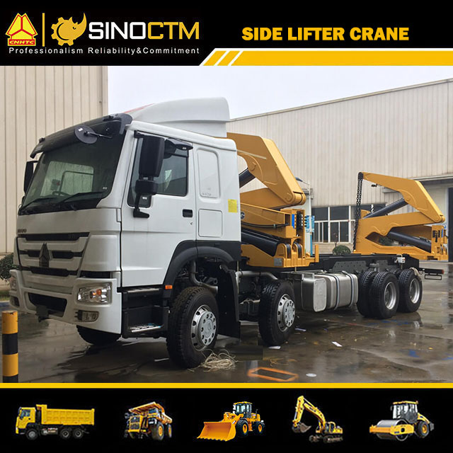 SINOTRUK HOWO 8x4 Vehicle Side-lifter Crane Truck