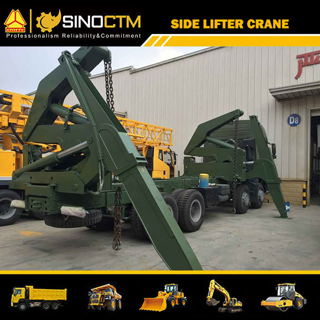 SINOTRUK HOWO 8x4 Vehicle Side-lifter Crane Truck 20FT Container