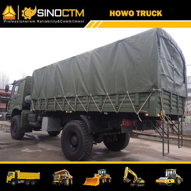 SINOTRUK HOWO Troops Carrier Truck 4x4 15FT