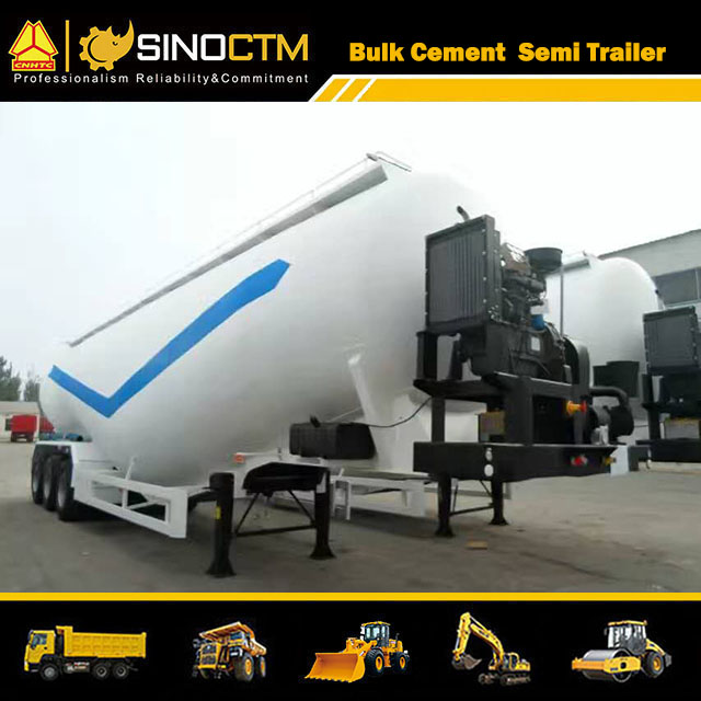 Three Axles 60 CBM Bulk Cement Semi-Trailer