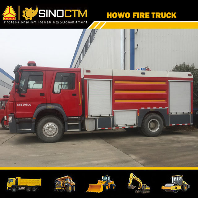 HOWO 4X2 Water fire Truck 8000L